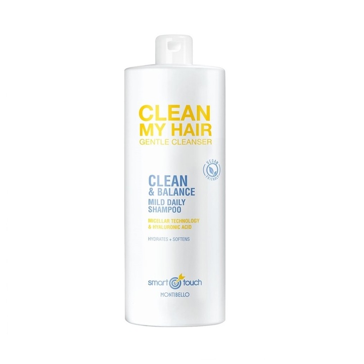 Sampon de par Montibello Smart Touch Clean My Hair, 1000ml, formula delicata, pH 5,5