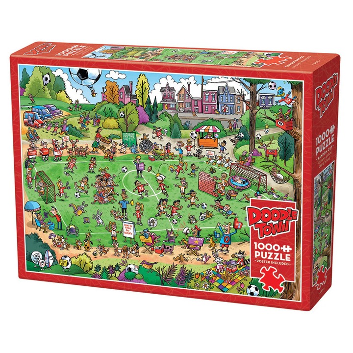 Cobble Hill 1000 db-os puzzle - DoodleTown - Offside Antics (44515)