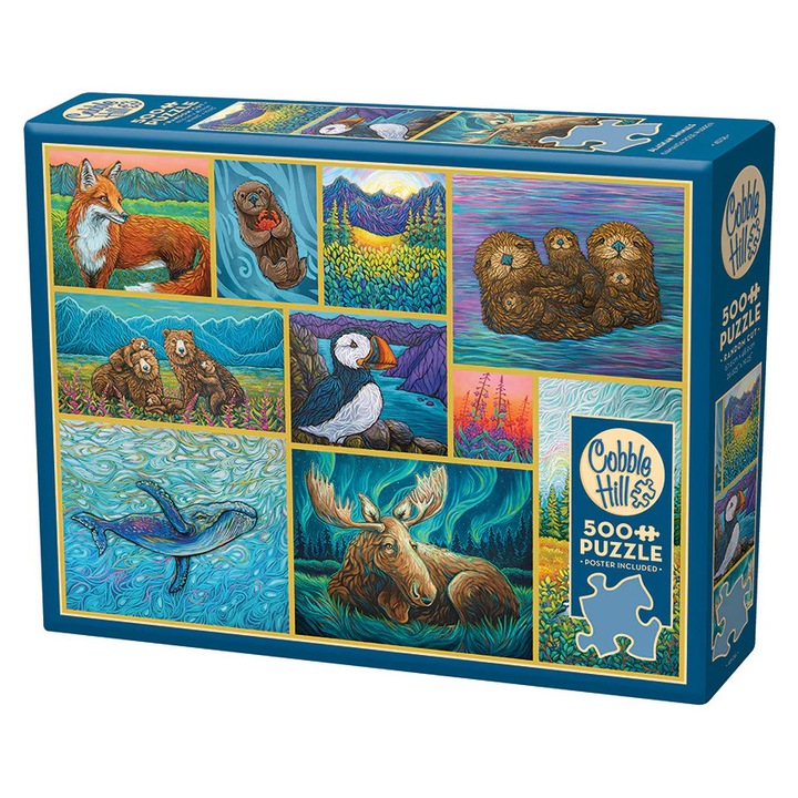Cobble Hill 500 db-os puzzle - Alaskan Animals (45136)