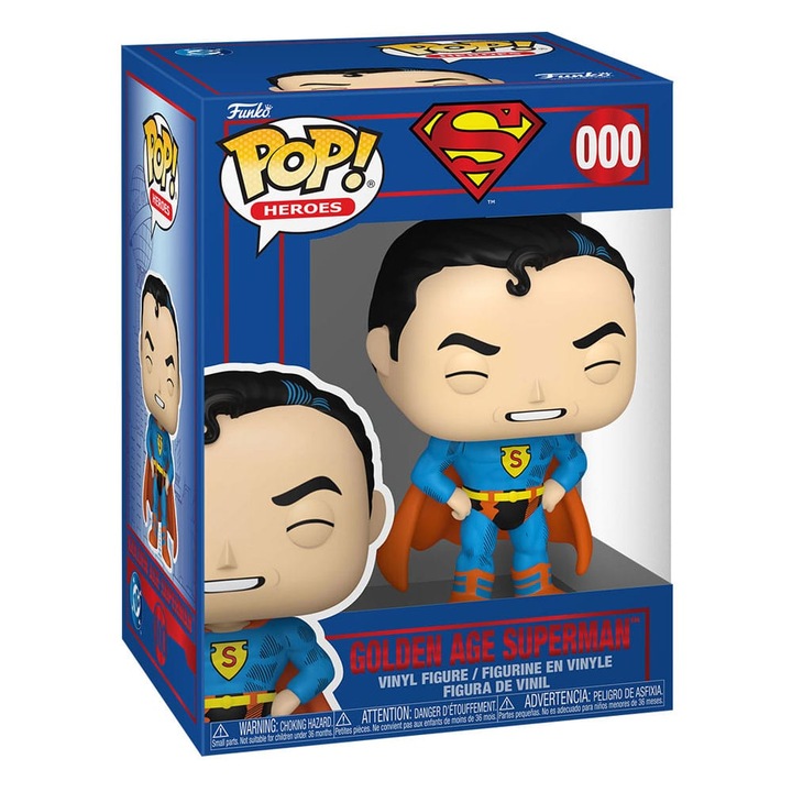 Фигурка POP! Funko, Zloty Wiek Superman, 9 см, многоцветен