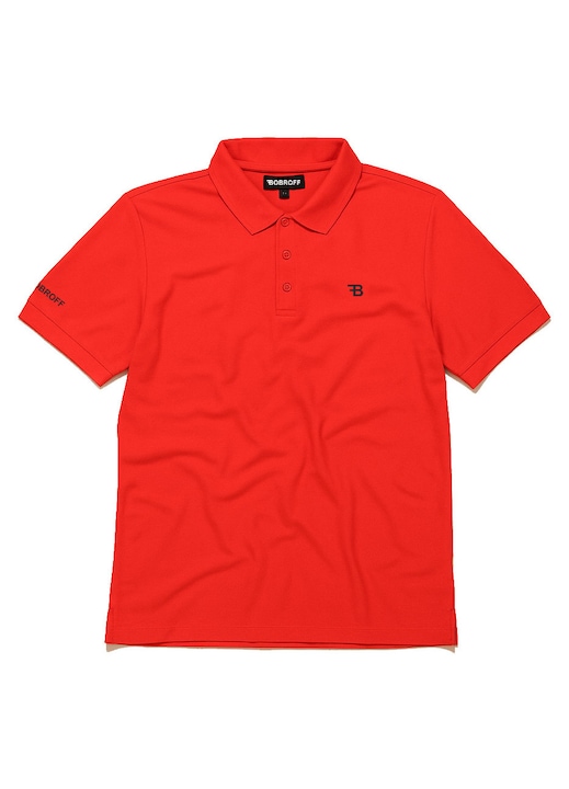 Férfi póló, Bobroff, galléros, piros, 2XL INTL