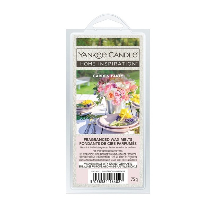 Ароматна вакса Garden Party, Yankee Candle, смес от бял чай и цитруси, 22гр