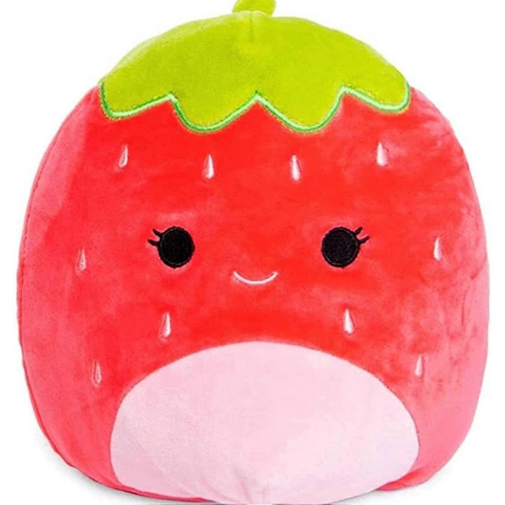 Jucărie de pluș, HOUKEA, capsuna, ultra-moale, 28cm