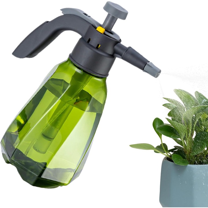 Pulverizator sub presiune pentru gradina – pompa de aer manuala de 1,5 l, reincarcabila, pulverizator usor de udare cu duza reglabila pentru gradinarit, legume, terasa