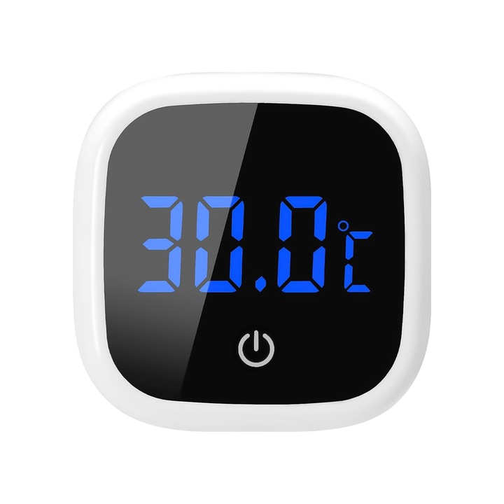 Digitális akvárium hőmérő, nagy pontosságú hőmérséklet-érzékelő, LED kijelző, 0~60°C, 1cm