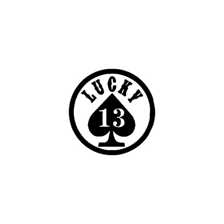 Matrică autoadezivă ''Lucky 13'', 26 cm, negru
