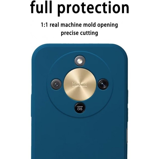 Husa Upzz® SoftFlex Pentru Honor Magic8 Lite, Silicon Soft, Protectie La Camera, Alcantara La Interior, Negru