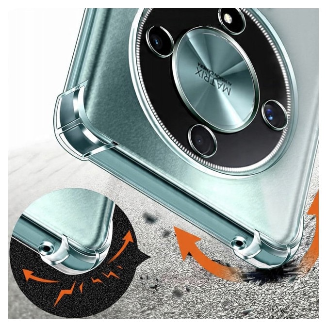 Husa Upzz® Shock Armor Compatibila Cu Honor Magic8 Lite, Protectie Sporita, Design Premium, Silicon, Transparent