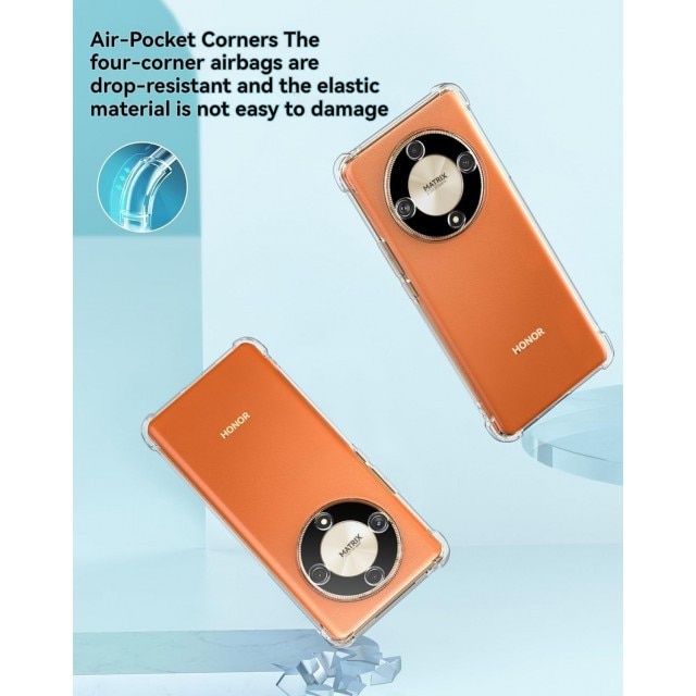 Husa Upzz® Shock Armor Compatibila Cu Honor Magic8 Lite, Protectie Sporita, Design Premium, Silicon, Transparent