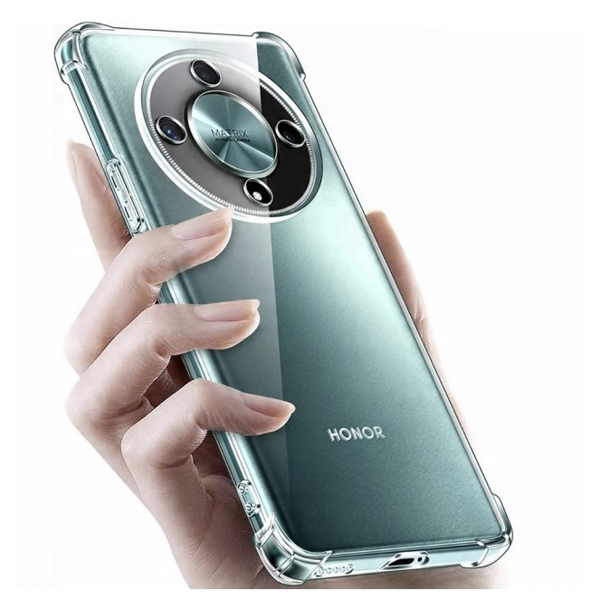 Husa Upzz® Shock Armor Compatibila Cu Honor Magic8 Lite, Protectie Sporita, Design Premium, Silicon, Transparent