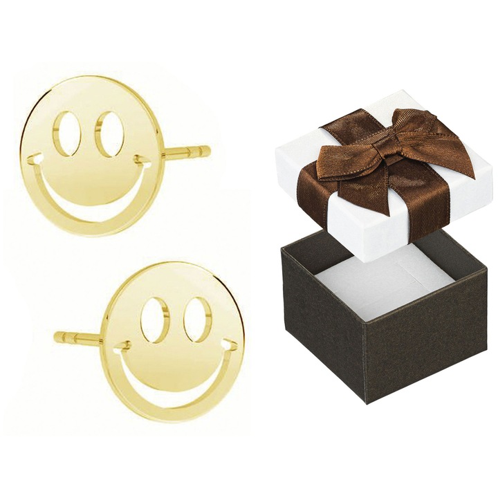 Cercei aurii, Siju, 10mm