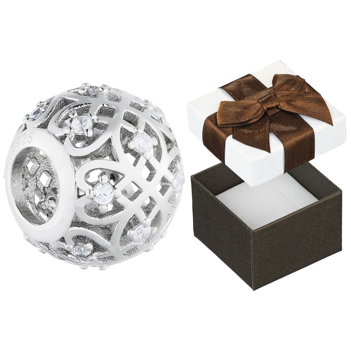 Talisman din argint, Siju, 11x9.5mm, set cu cutie de cadou