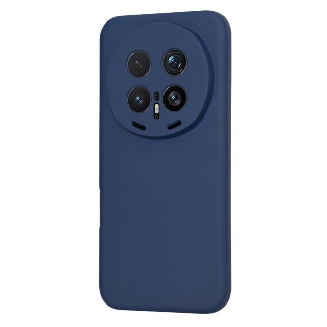 Husa Upzz® SoftFlex Pentru Honor Magic8 Pro, Silicon Soft, Protectie La Camera, Alcantara La Interior, Albastru