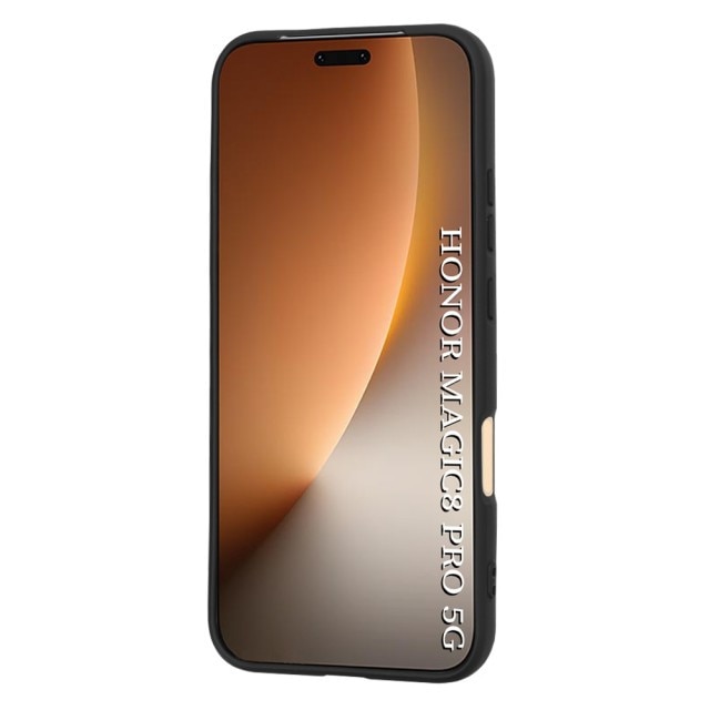 Husa Upzz® SoftFlex Pentru Honor Magic8 Pro, Silicon Soft, Protectie La Camera, Alcantara La Interior, Negru
