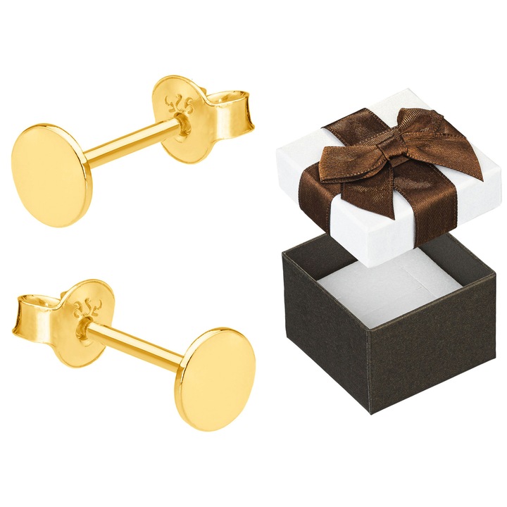 Cercei Siju, argint 925, 4mm, set cu cutie cadou