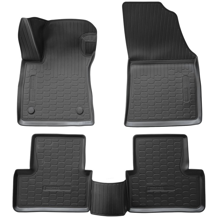 Set de 4 covorase cauciuc 3D stil tavita premium pentru Renault Megane IV Berlina din 2016