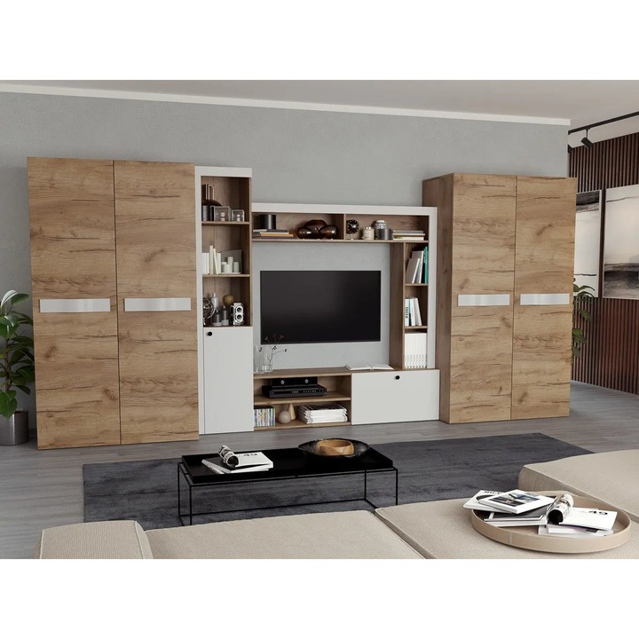 Set Mobila Living Cleo, C03, L 380 x A 51.8 x H 180 cm