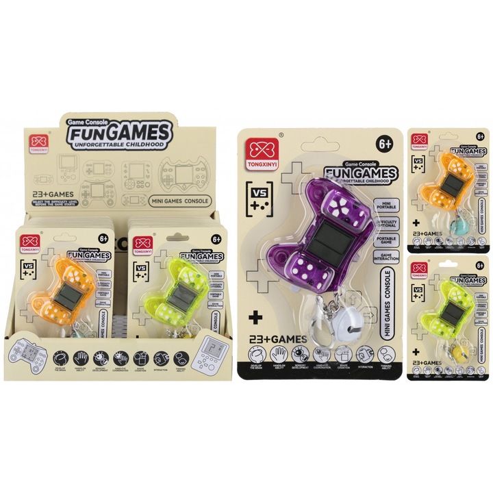 Elektronikus kulcstartó, MEGA CREATIVE, 10x15cm, 3 szín, 18 darabos készlet