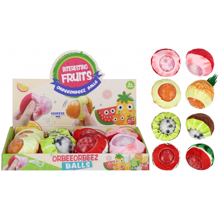 Плюшена играчка, ZAB WYCISKANA, 7 см, микс многоцветен, комплект 12 броя