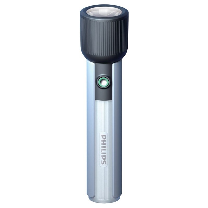 LED фенер Philips, алуминий, 2000 mAh, IP44, 400 lm, време на работа до 5 часа