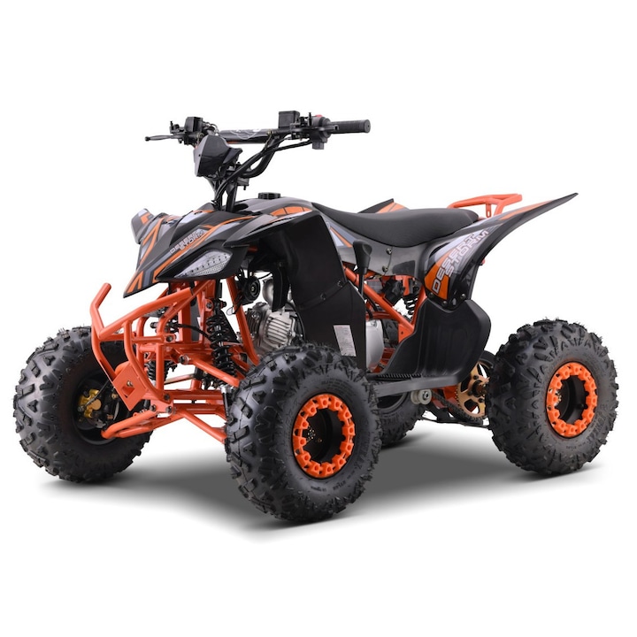 ATV, 125cm3, Portocaliu/Negru, Set cu instructiuni si kit de montaj
