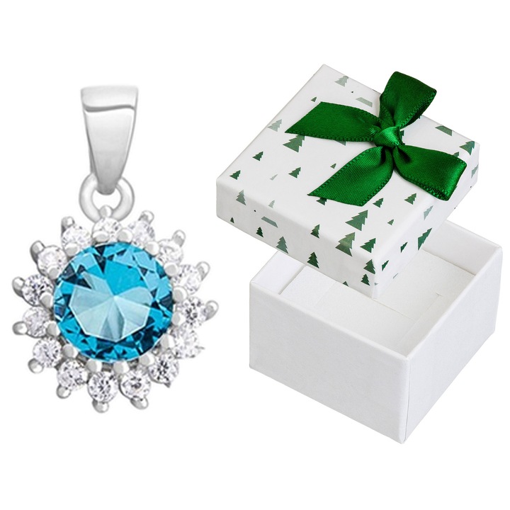 Pandantiv dama, din argint, Siju, 17x11mm, set cu cutie cadou