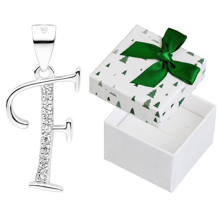 Pandantiv dama, din argint, Siju, 23x11mm, set cu cutie cadou