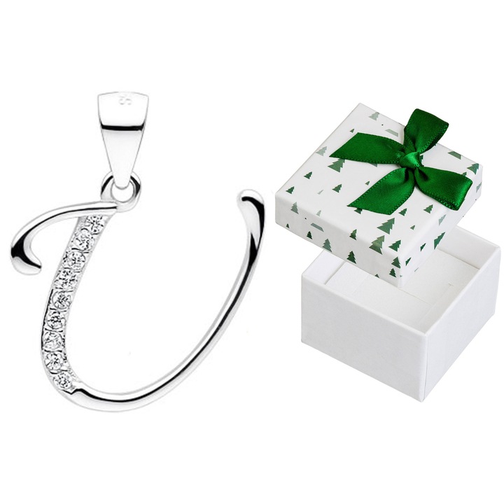 Pandantiv dama, Siju, din argint, set cu cutie cadou, 20x14 mm