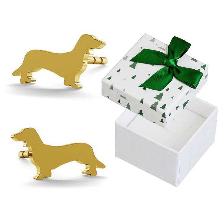 Cercei dama, Siju, argint, auriu, set cu cutie cadou