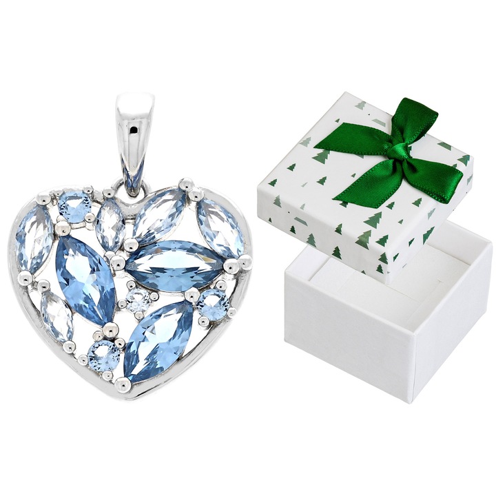 Pandantiv dama, argint, Siju, set cu cutie cadou