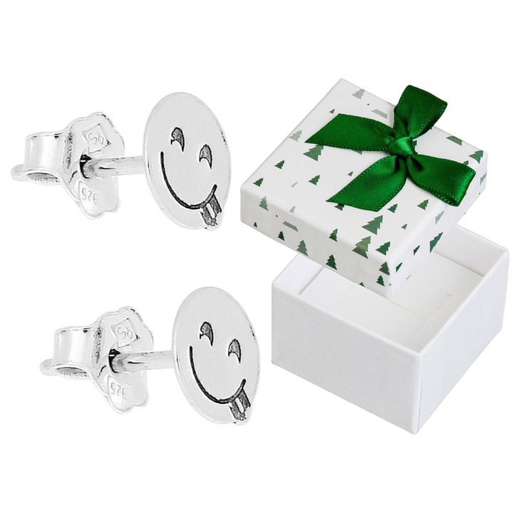 Cercei dama, Siju, argint, set cu cutie cadou