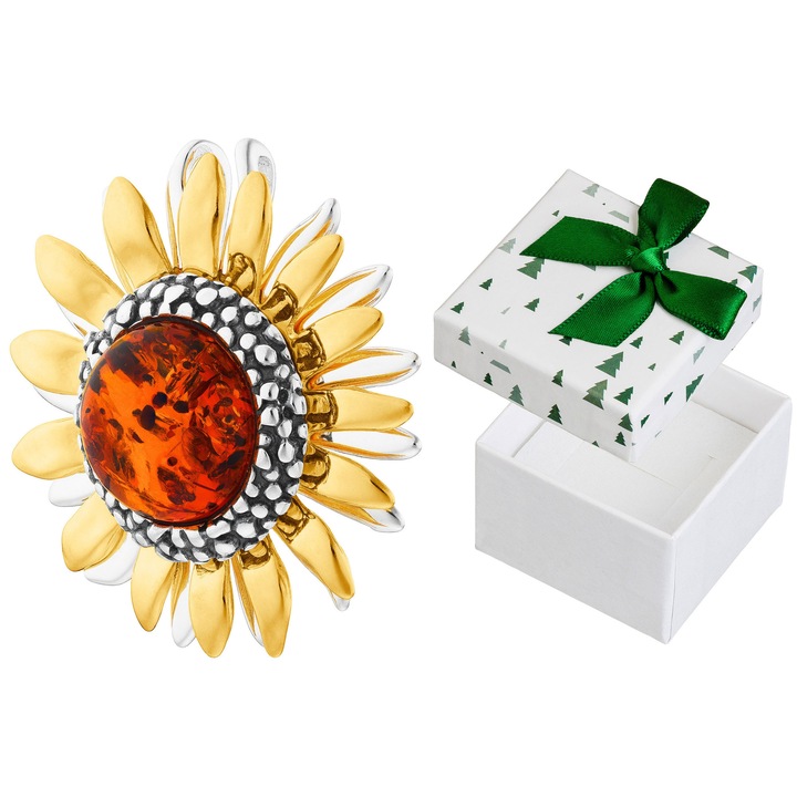 Pandantiv dama, argint, set cu cutie de cadou, Siju