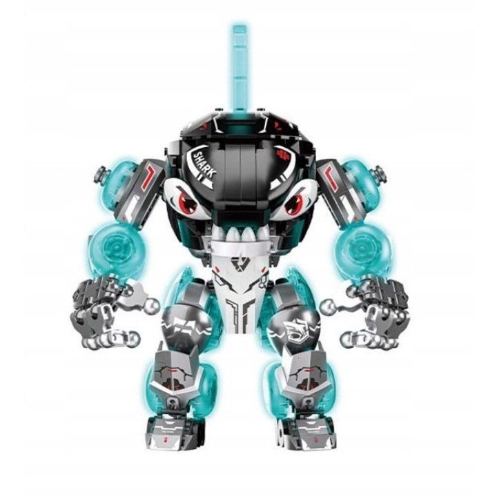 Set de constructie, 688 piese, robot „Tsunami Intunecat”, 8+ ani, 25x19 cm