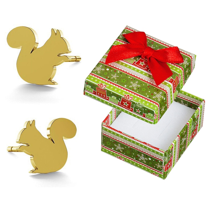 Cercei din argint 925, Siju, 7x8mm, set cu cutie cadou