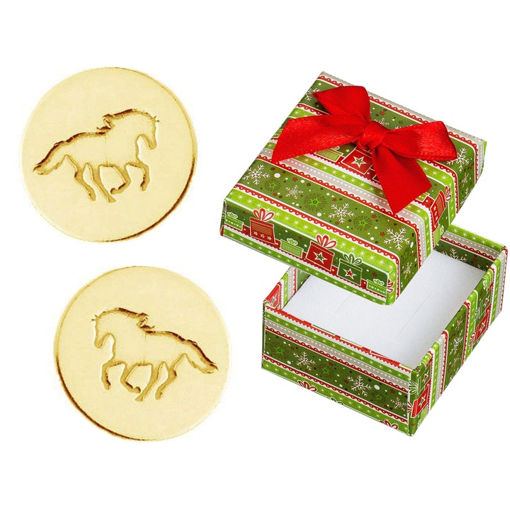 Cercei dama, Siju, argint, placat cu aur, 8mm, auriu