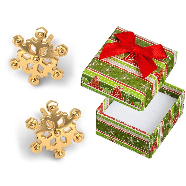 Cercei dama, Siju, argint, placat cu aur, auriu