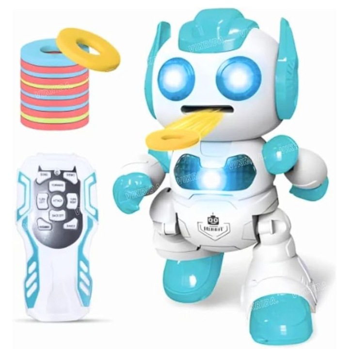 Robot Interactiv Dance Robot 0457, muzical, lumini LED, miscare 3D, 3+ ani