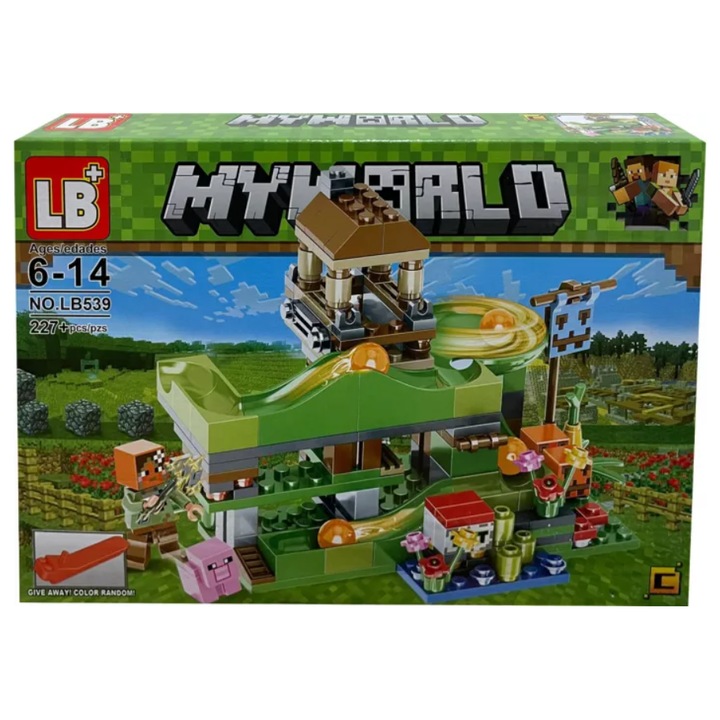 Loka® Minecraft My World építőjáték készlet, 4 az 1-ben, mobil alkatrészek, 227 darab, C, 6+