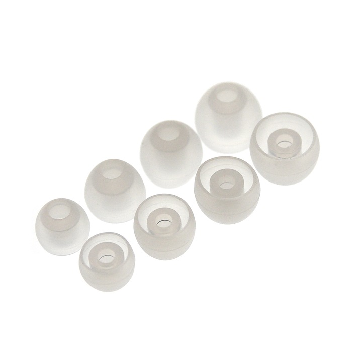 Set 8 pernute pentru casti MKF kQamil, compatibil cu Audio-Technica/AKG, transparent