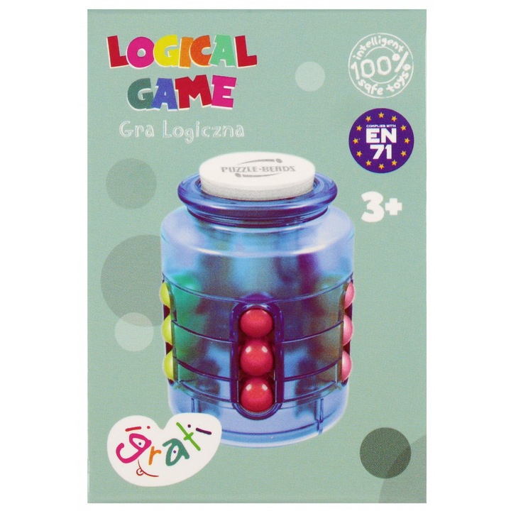 Логическа игра, MEGA CREATIVE, 5x7x5см, комплект 180 броя, многоцветен