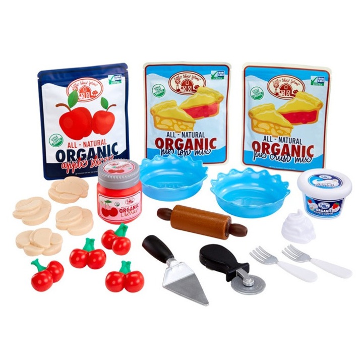 Set de joaca Little Tikes Creative Chefs Pie Kit, 18 elemente, culori diverse