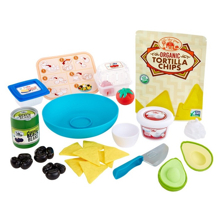 Set de joaca Little Tikes Creative Chefs Nachos, 18 accesorii, multicolor, pentru copii de la 3 ani