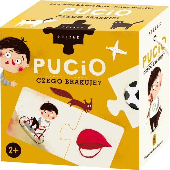 Пъзел Pucio, 20 елемента, за деца над 2 години, многоцветен