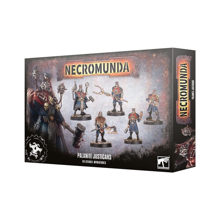 Разширение за игра Necromunda, Palanite Justicars, Games Workshop, английски език, сив