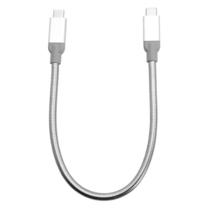 Cablu de date Verbatim USB-C(M) - USB-C(M) 3.1 Gen 2, 0.3m, argintiu