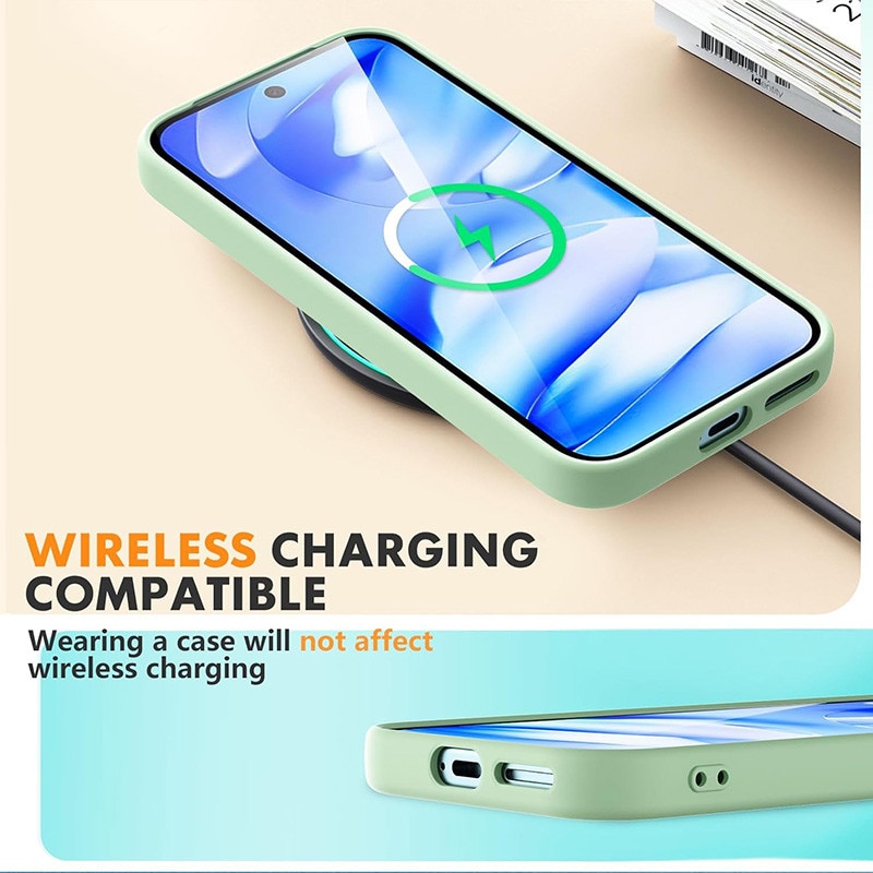 Husa compatibila cu Google Pixel 9A, Ultra Subtire, Antizgarieturi, Verde Pastel