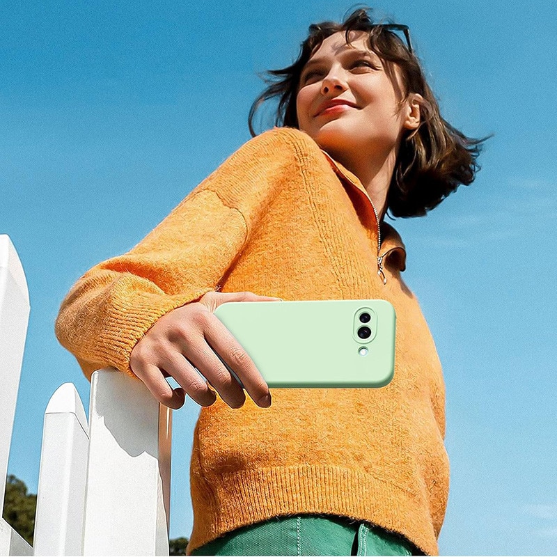 Husa compatibila cu Google Pixel 9A, Ultra Subtire, Antizgarieturi, Verde Pastel