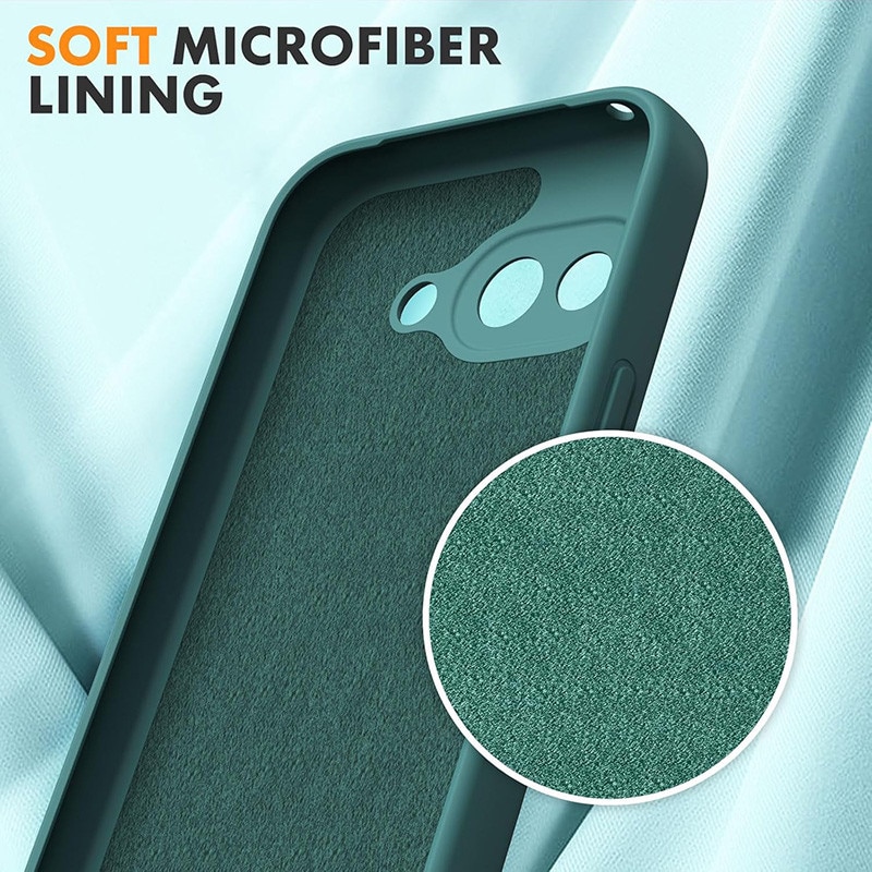 Carcasa compatibil cu Google Pixel 9A, Ultra Subtire, Rezistenta la Socuri, Verde Inchis