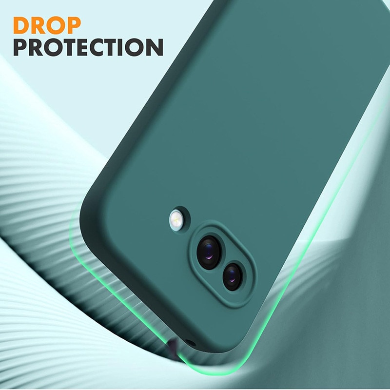 Carcasa compatibil cu Google Pixel 9A, Ultra Subtire, Rezistenta la Socuri, Verde Inchis