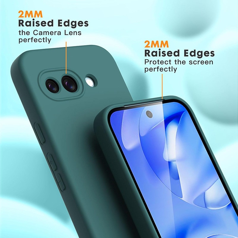 Carcasa compatibil cu Google Pixel 9A, Ultra Subtire, Rezistenta la Socuri, Verde Inchis